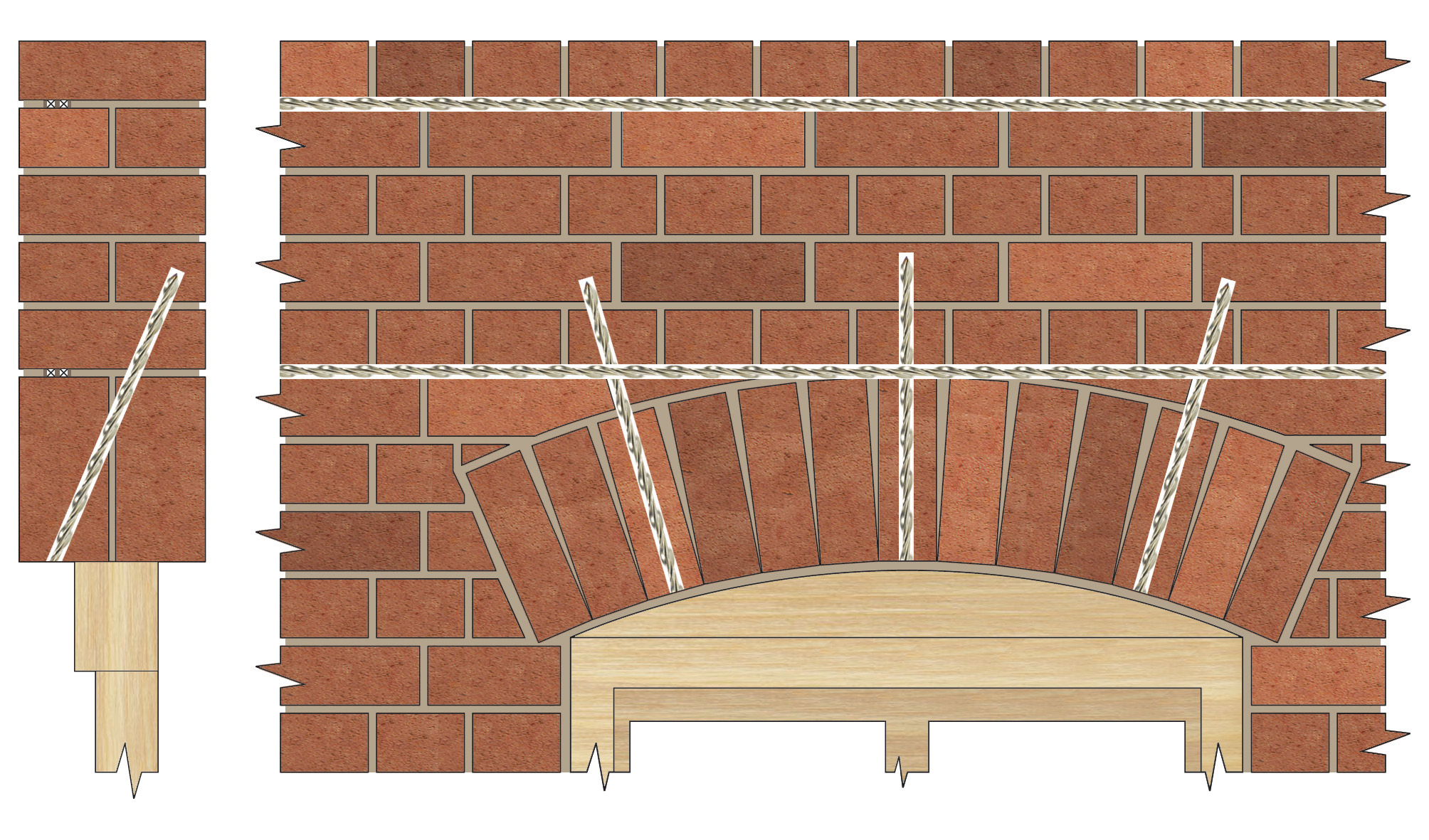 HeliBar Reinforcing Steel Bar for Masonry Repair and New Construction